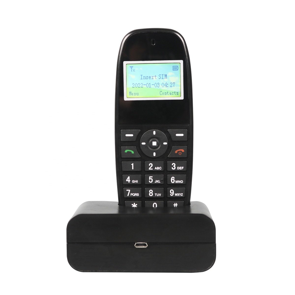 OEM ODM 2G 3G 4G GSM WCDMA with SIM Card Slot VoLTE Hands Free Call 2.2 inch Color LCD Cordless Handheld Phone